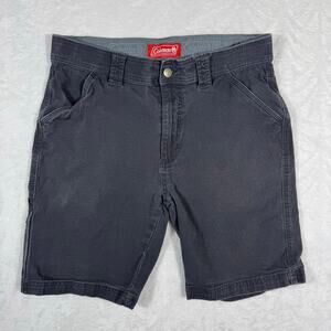 Coleman Canvas Utility Gray Shorts Men's 32 Outerwear Workwear Casual Comfort